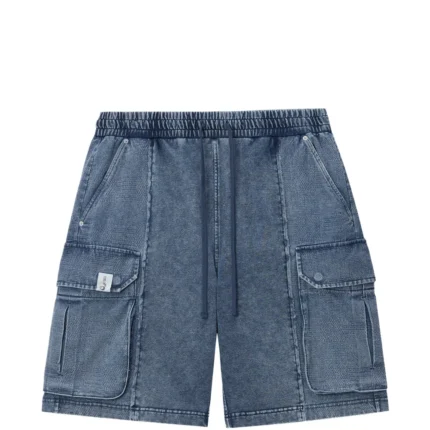 5cm Blue Cargo Drawstring Shorts