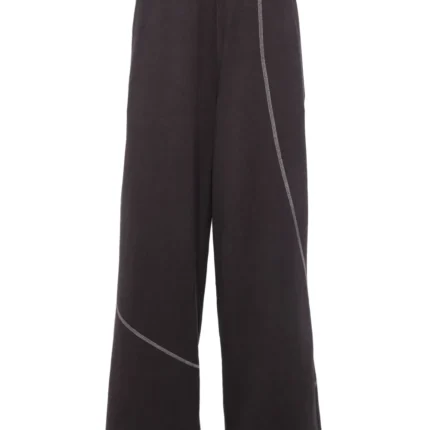 5cm Curve Seam Cotton Track Pants