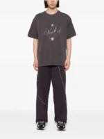 5cm Curve Seam Cotton Track Pants h