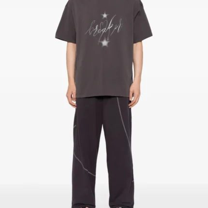 5cm Curve Seam Cotton Track Pants h