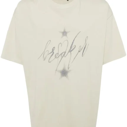 5cm Glitter detailing Graphic print T shirt