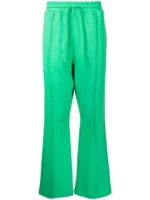 5cm Green Drawstring Cotton Track Pants
