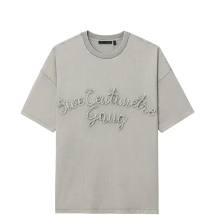 5cm Grey Logo T shirt
