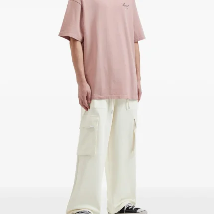 5cm White Drawstring Cargo Trousers g