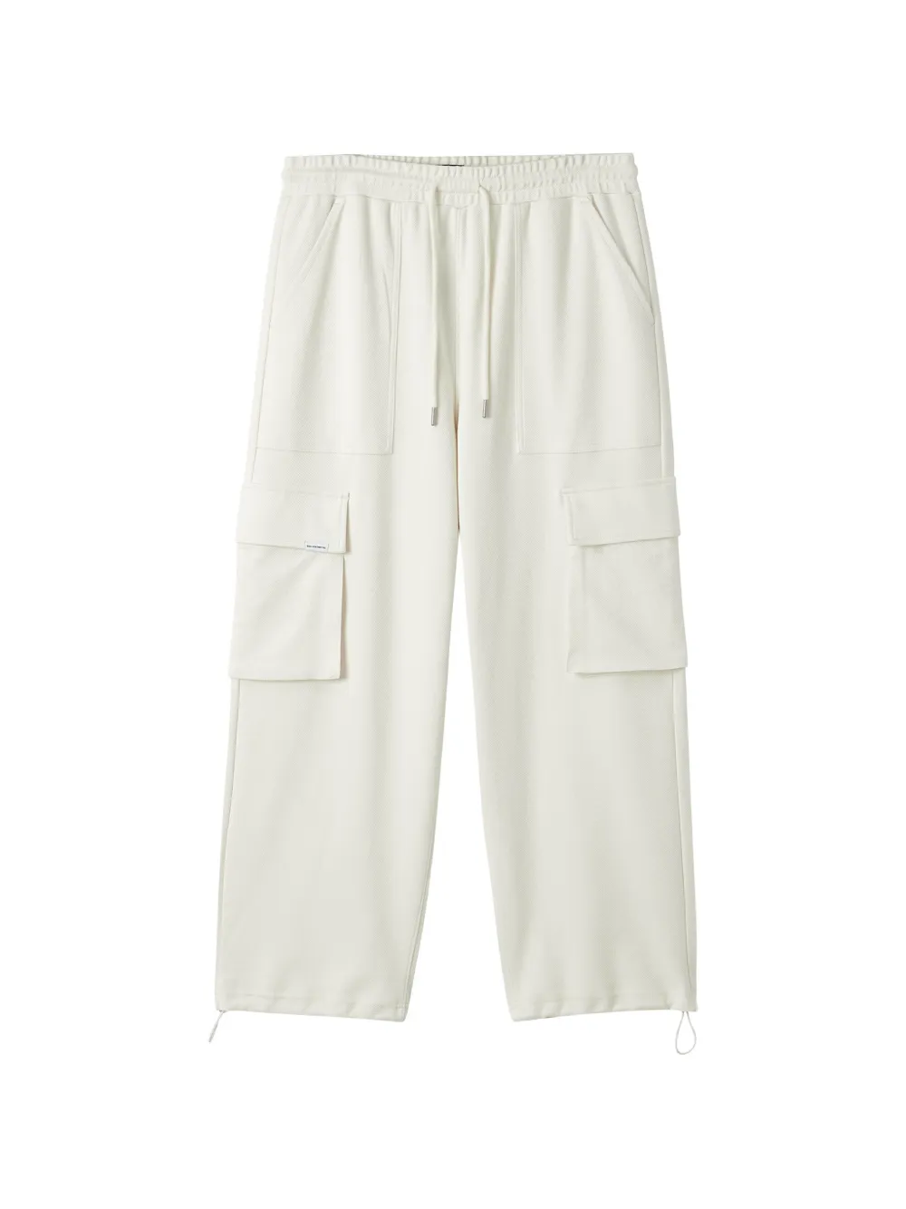 5cm White Drawstring Cargo Trousers 5cm White Drawstring Cargo Trousers