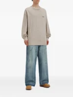 distressed wide leg jeans g