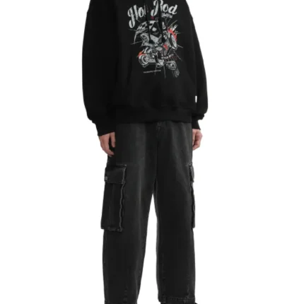 Graphic printed hoodie (1)