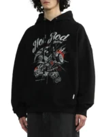 Graphic printed hoodie (2)