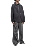 Relaxed fit zip up hoodie (1)