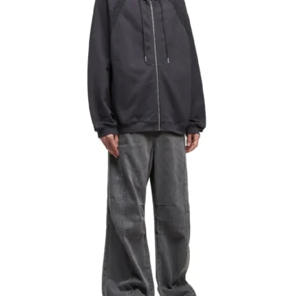 Relaxed fit zip up hoodie (1)