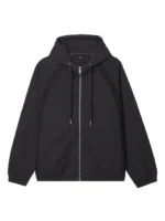 Relaxed fit zip up hoodie