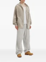 open knit zip up hoodie (1)