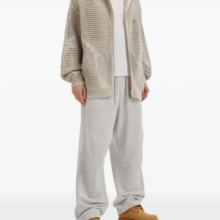 open knit zip up hoodie (1)