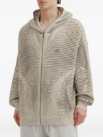 open knit zip up hoodie (2)