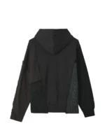 patchwork cable knit hoodie (1)