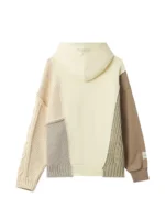 patchwork cable knit hoodie (3)